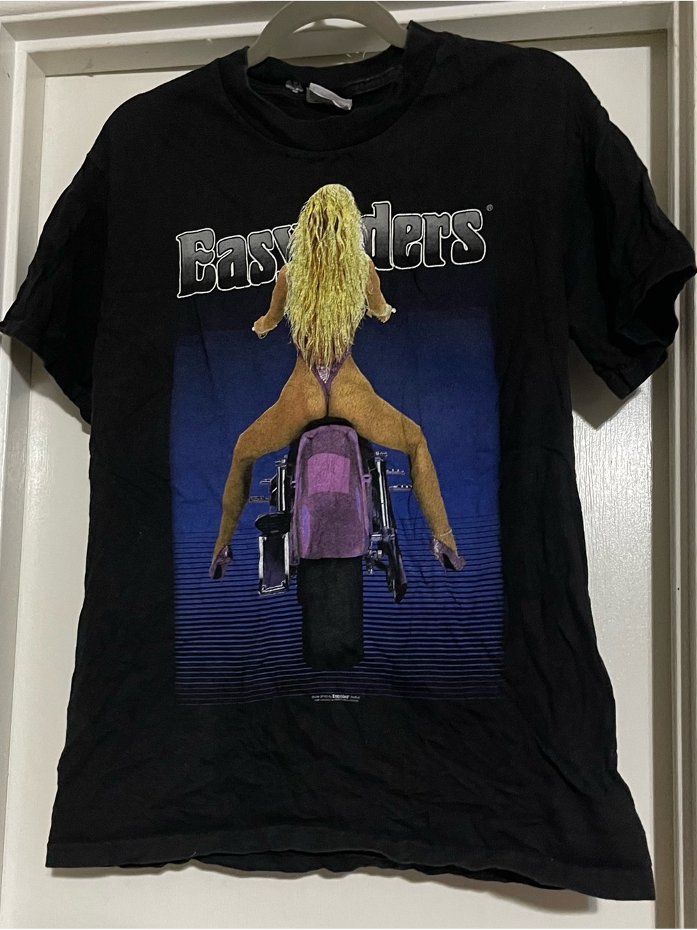 Vintage 90s Easyriders Biker Girl Shirt Medium Harley Davidson Motorcycle